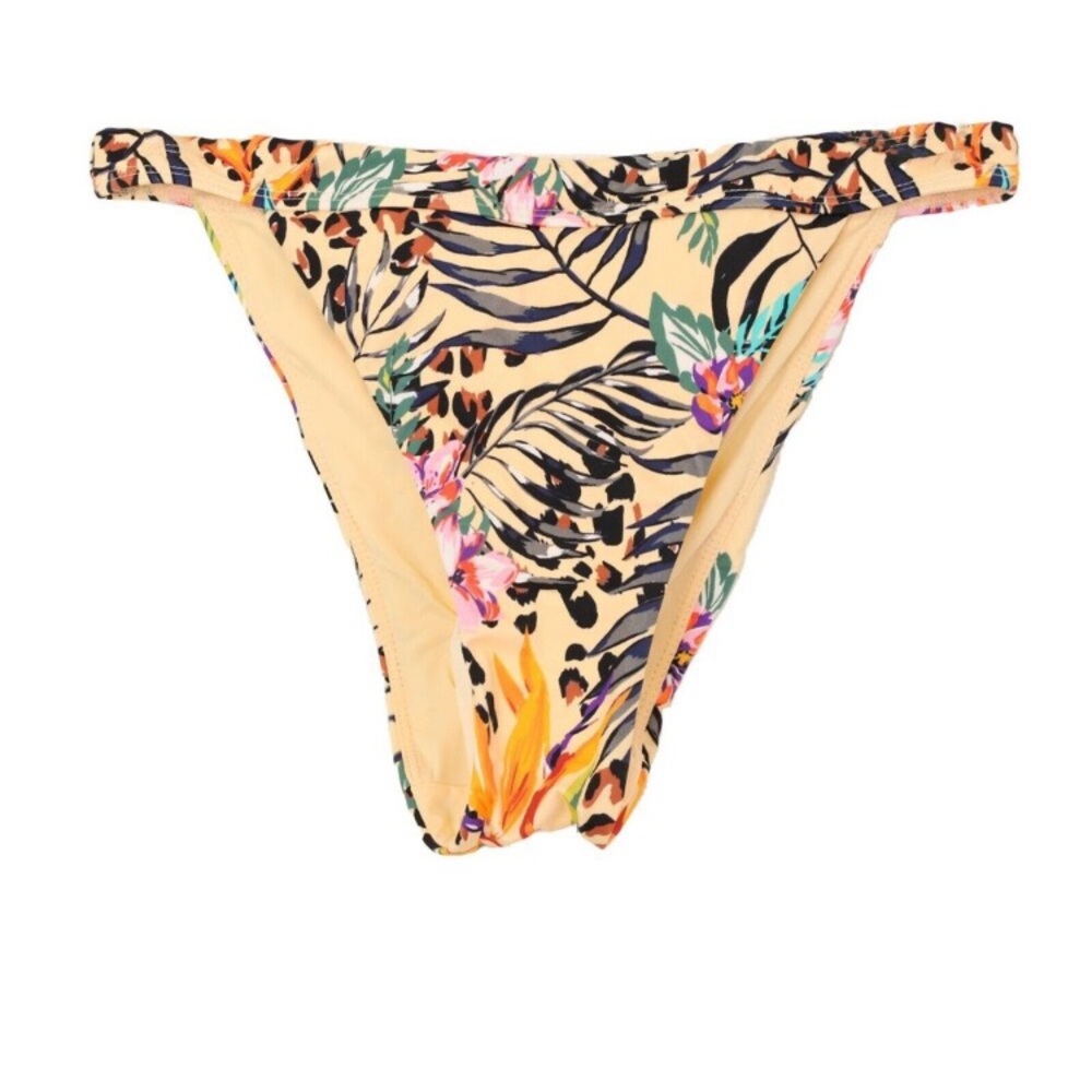 ANDIE The Caicos Bottom Floral Print Palms Multicolor NWT